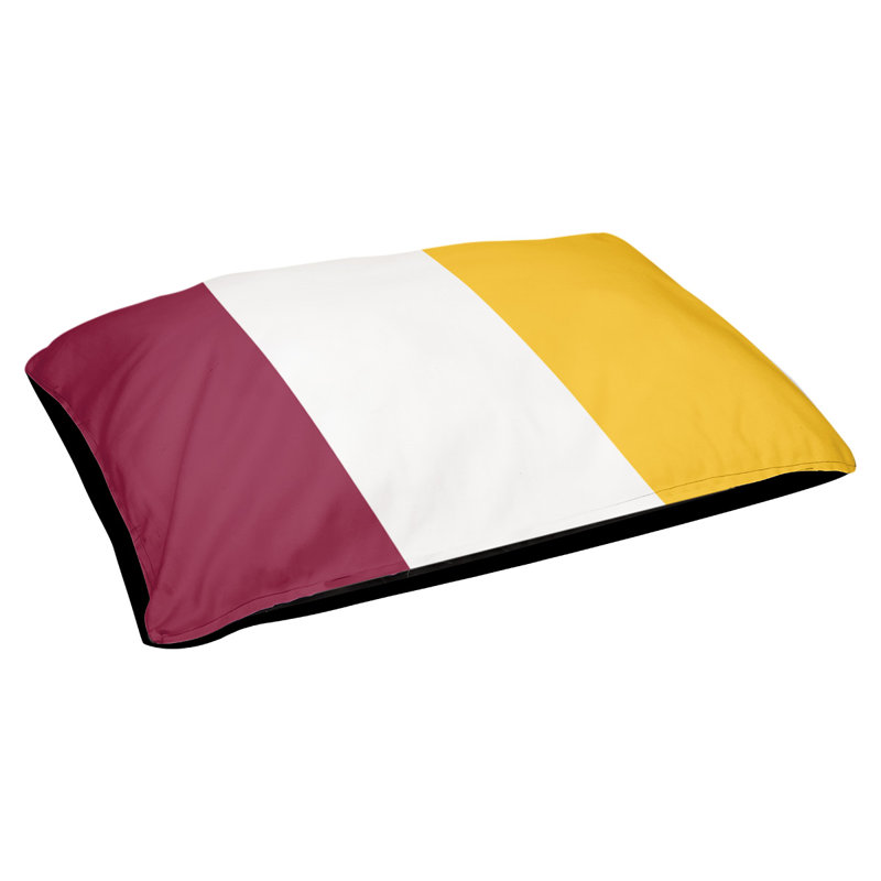 Coussin pour chien Arizona Tempe, Moyen (l 28 po x P 18 po x H 6 po), Marron / blanc / jaune
