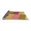 Tapis géométrique vert / ivoire / rose-471010716