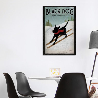Black Dog Ski Co. I by Ryan Fowler - Print on Canvas