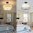 3-Light 16" Modern Flush Mount Light with Linen Fabric Shade Drum Black Fixture Ceiling Light  for Living Room Bedroom Hallway