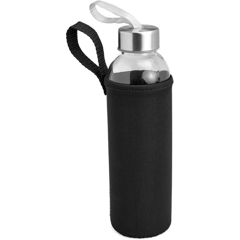 Kitchen Lux Glass Water Bottle, 18 oz.