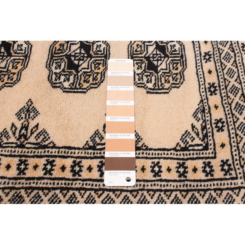 Tapis kaki clair Finest Peshawar Bokhara 9 pi 2 po x 12 pi 1 po