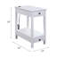 Table d'appoint ACME Byzad avec USB, blanc-118803030-128875041