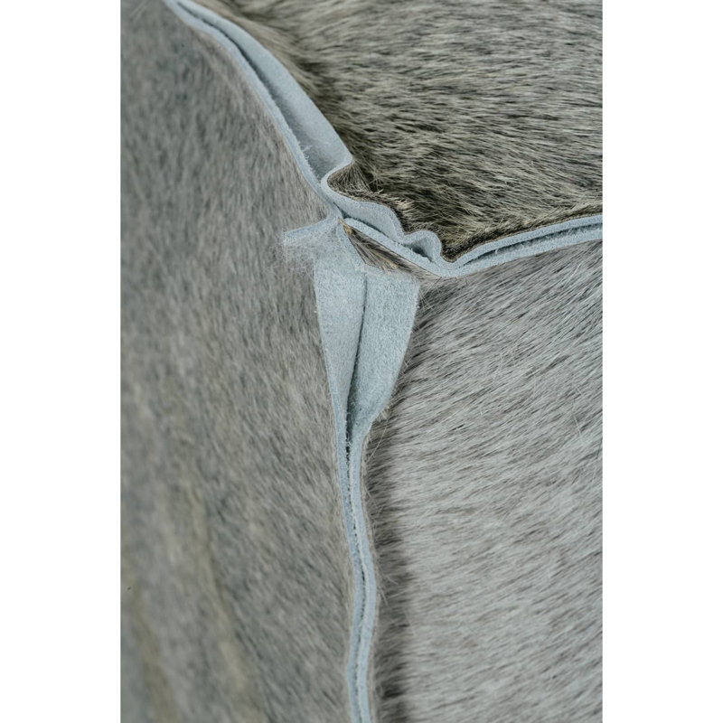 Hair On Hide Ottoman