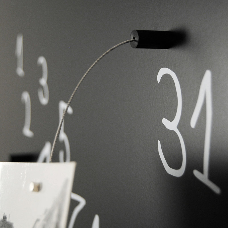 Magnetic Metal Photo Memo Board, Black