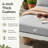 Outdoor Aluminum Chaise Lounge Chair with Side Table, 4" Cushion & 6-Position Adjustable Backrest, Rust-Resistant Poolside Recliner-1544021006