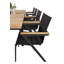 Anoki 8 - Person Teak Solid Wood Patio Dining Set Extendable Rectangular Table