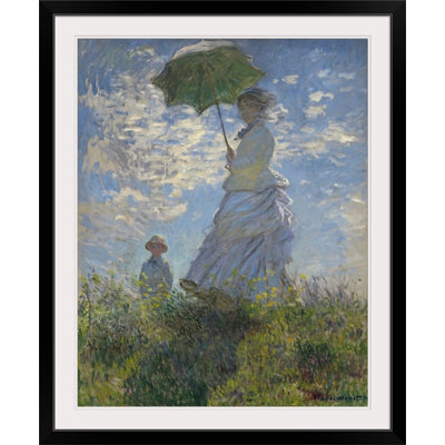 Claude " Woman With A Parasol - Madame Monet And Her Son, 1875 " by Claude Monet
