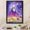 Night Watercolors - Art mural pour enfants, art sur toile