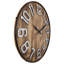 Aberdeen 20-Inch Wooden Wall Clock With Metal Numbers