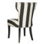 Chaise d'appoint rembourrée noire Waterford