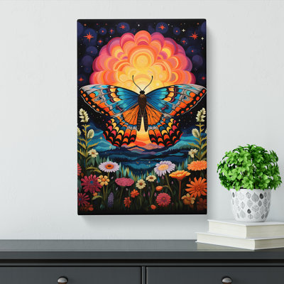 Moth Colour Field No.3 - Wrapped Canvas