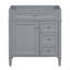 Meuble-lavabo de salle de bain de 30 po sans lavabo supérieur, armoire de rangement moderne avec 2 tiroirs et un tiroir rabattable (BASSIN INCLUS)-1412529479