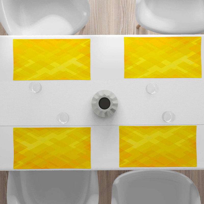 Polyester Abstract Rectangle Placemat