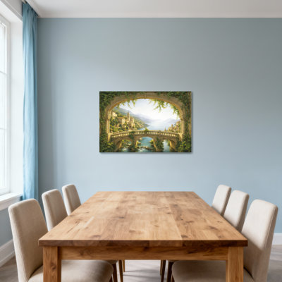 Scenic & Cityscapes Archway View Of River And Village