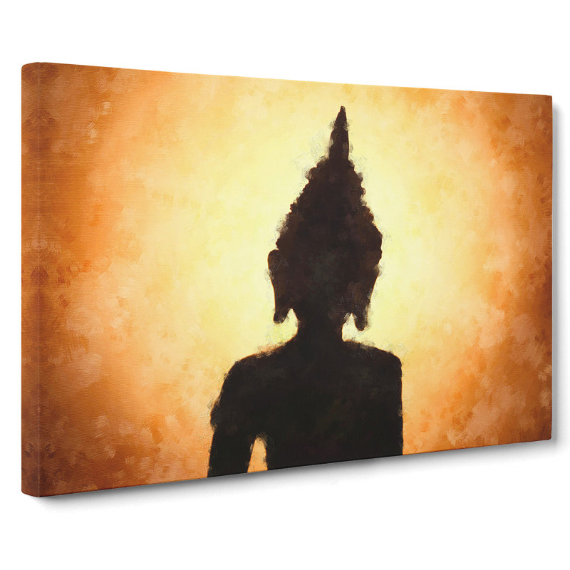 Buddha Statue Vol.4 - Wrapped Canvas, 40cm H x 60cm W x 3cm D