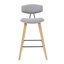 Tabouret de bar ou de comptoir moderne Bilgin Payton avec assise rembourrée et structure en bois-714927828-714927830-714927847