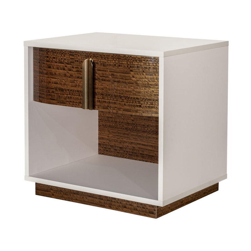 Pavira Walnut 1 - Drawer Nightstand