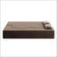 Canapé de sol moderne avec fonction de canapé-lit convertible, revêtement en velours côtelé moelleux, confort rembourré de mousse, matelas pliant de 15 pouces, aucun assemblage requis.-1759759338