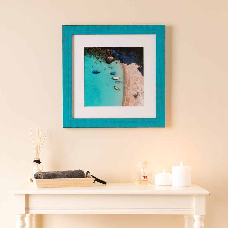 Cadre photo Blevins, 10 po x 13 po, Turquoise