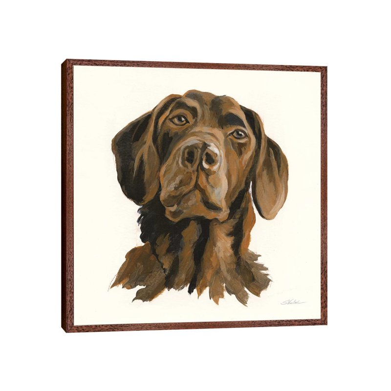 Oscar 1 Piece Wall Art on Canvas, 45.72 cm H x 45.72 cm W, Classic Wood Floater Framed
