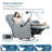 Swivel Rocker Recliner Chair,360 Degree Nursery Rocking Chair,Glider Chair,Modern Small Rocking Swivel Recliner Chair For Bedroom,Living Room Chair Home Theater Seat,Phone Holder(Blue-Gray)