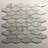 Art Deco Elongated Hexagon 2" x 2" Glass Mosaic Tile-36937310