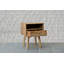 Sylvaine 45cm W Solid Wood Bedside Table