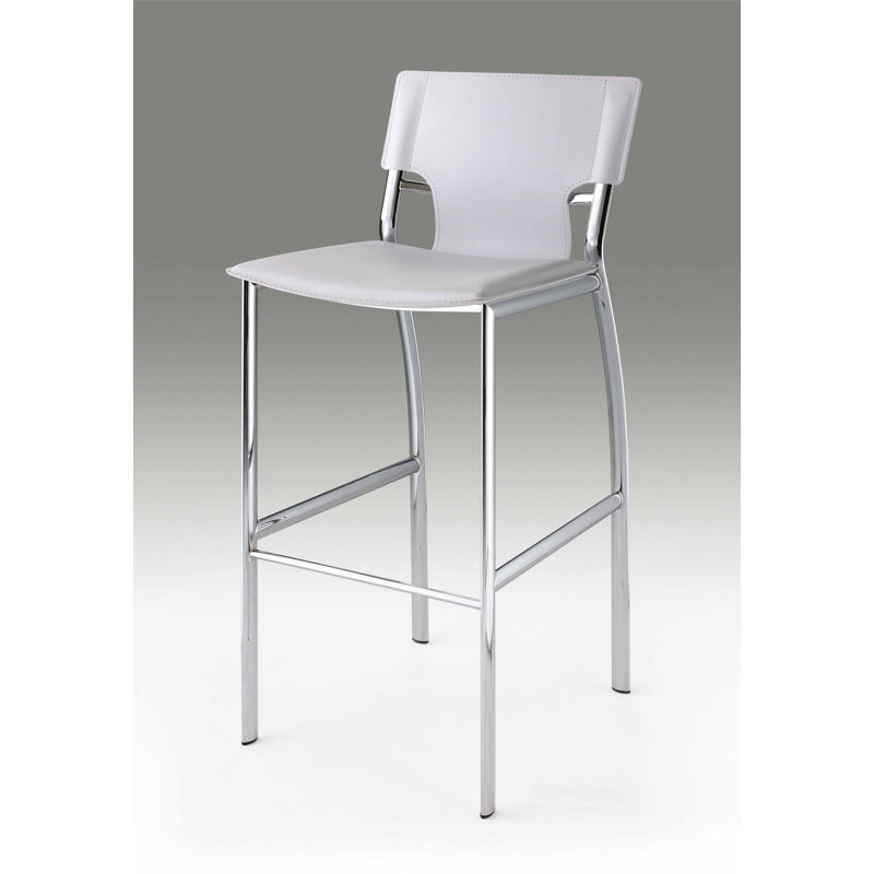 Tabouret Danielsville, Blanc, Tabouret de comptoir - 26 po