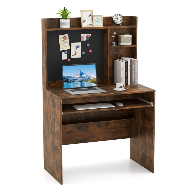 Rectangle Computer Desk, Brown