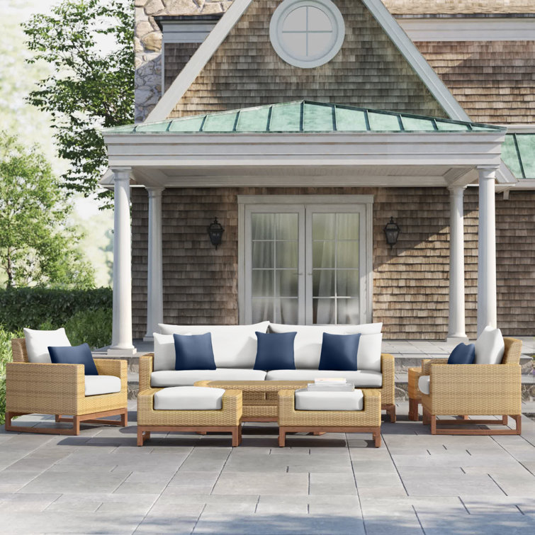 Tullio 8 - Person Patio Conversation Sets with Sunbrella® Cushions