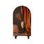 Armoire arquée avec tablettes et portes
