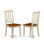 Ensemble de salle à manger 3 pièces avec plateau en bois massif à finition chêne naturel 3 pièces 4-106903711-106903714-106903715