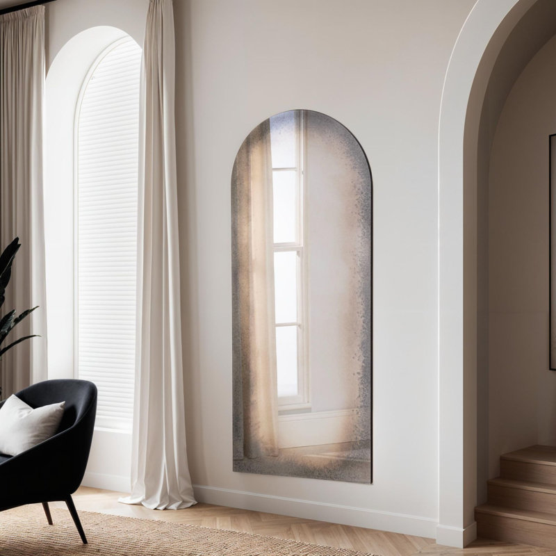 Arched Full Length Antiqued Mirror