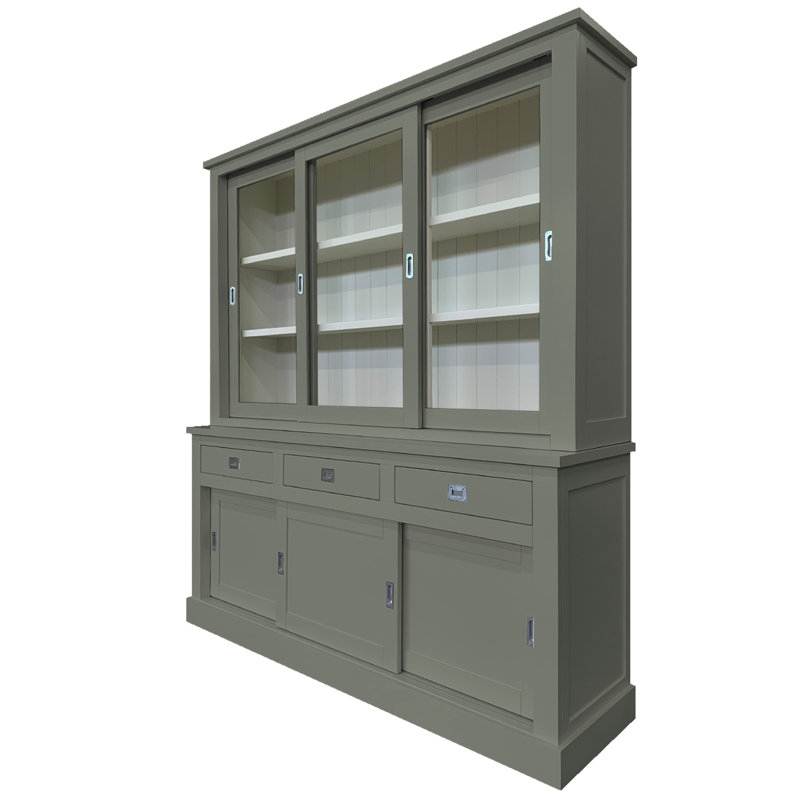 Lemire Display Cabinet, Concrete Grey