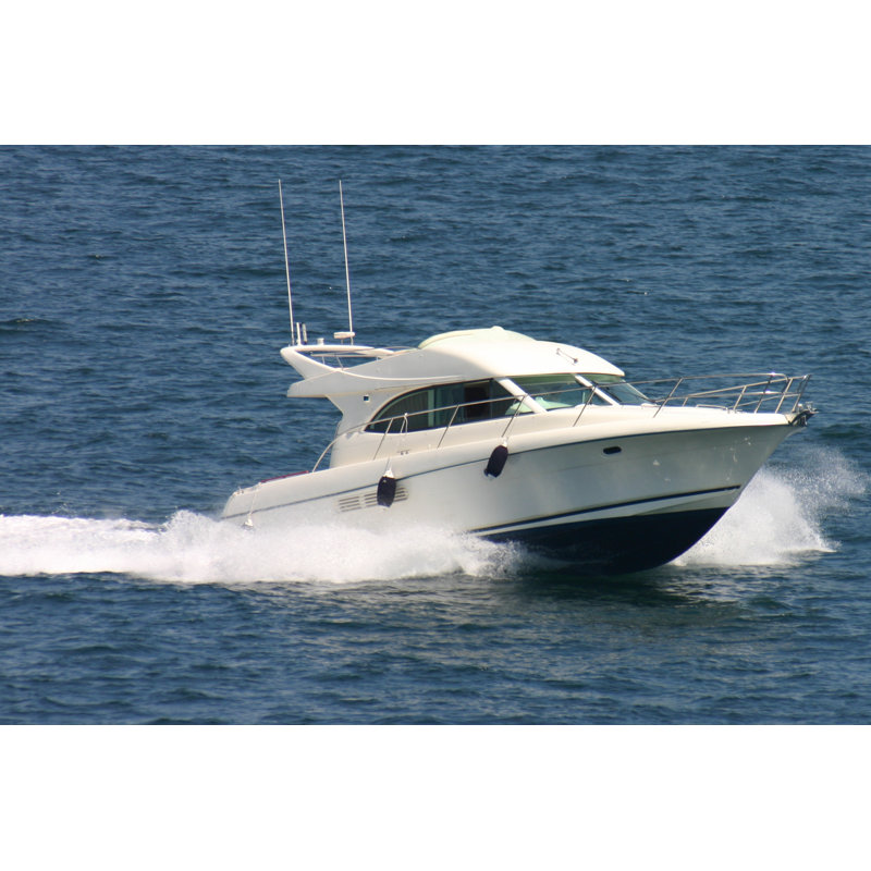 Speedboat by Oscaralonso - Wrapped Canvas Print, 20cm H x 30cm W x 3.8cm D