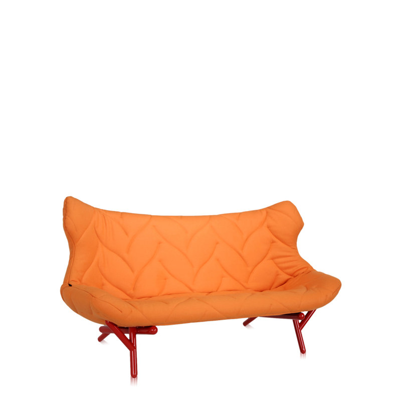 Foliage Loveseat, Red, Green Trevira™