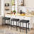 24 Inches Modern Double Needle Barstools With Metal Base-1129559209