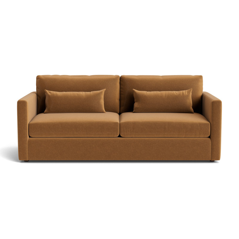 Haywood 90 Sofa, Performance Velvet - Hazelnut