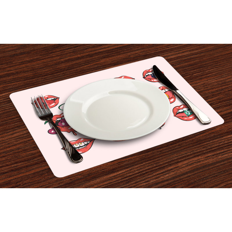 Polyester Abstract Rectangle Placemat