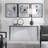 59 " W Glass Top Console Table