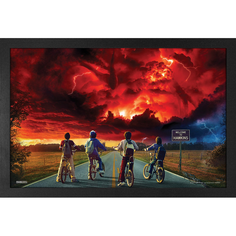 «Stranger Things» - impression encadrée en gel 11 po x 17 po