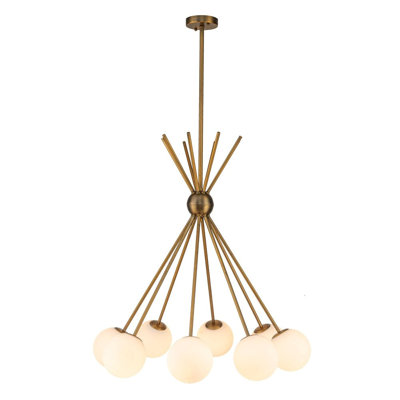 Tangent 33 Inch 6-Globe Sputnik Chandelier