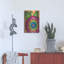 Bungalow Bungalow «Bright Bold Blooms 2» par Hello Angel, art mural en métal-255235809