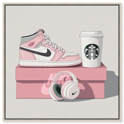 Espadrille rose et toile par Art Remedy
