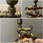 Tuyau pour homme, guitare, lampe Steampunk avec ampoule Edison, décoration de table rétro, cadeau de bureau unique fait à la main pour les mélomanes de style américain