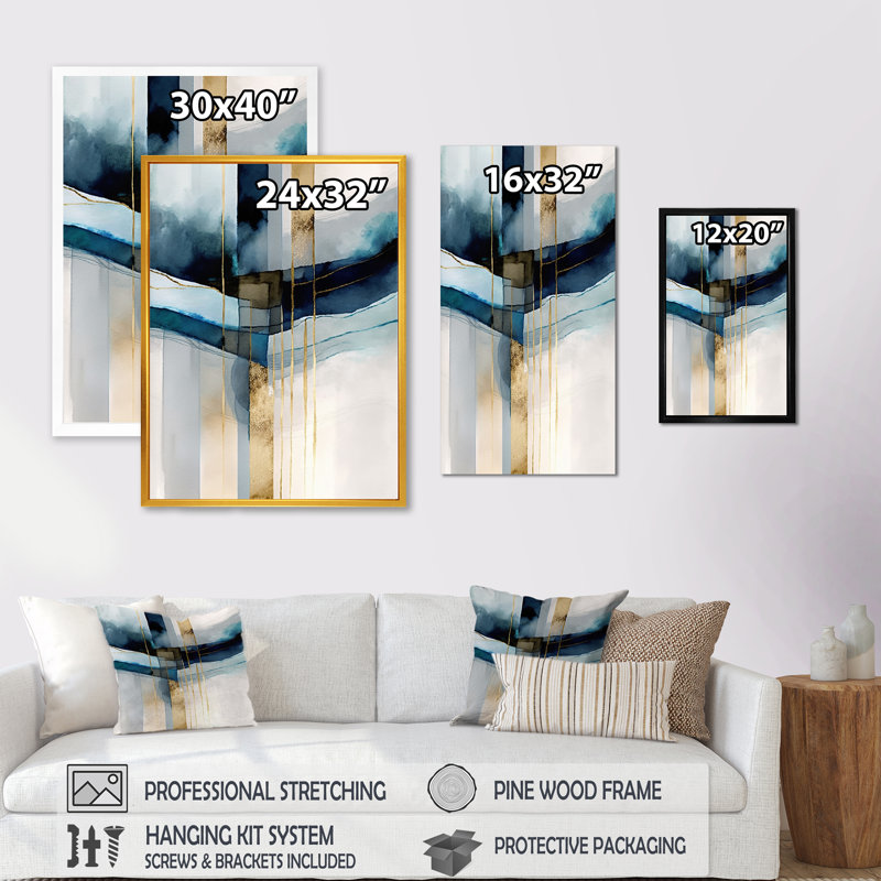 Abstrait transitionnel moderne, formes V - formes abstraites, art mural, L 30 po x H 40 po
