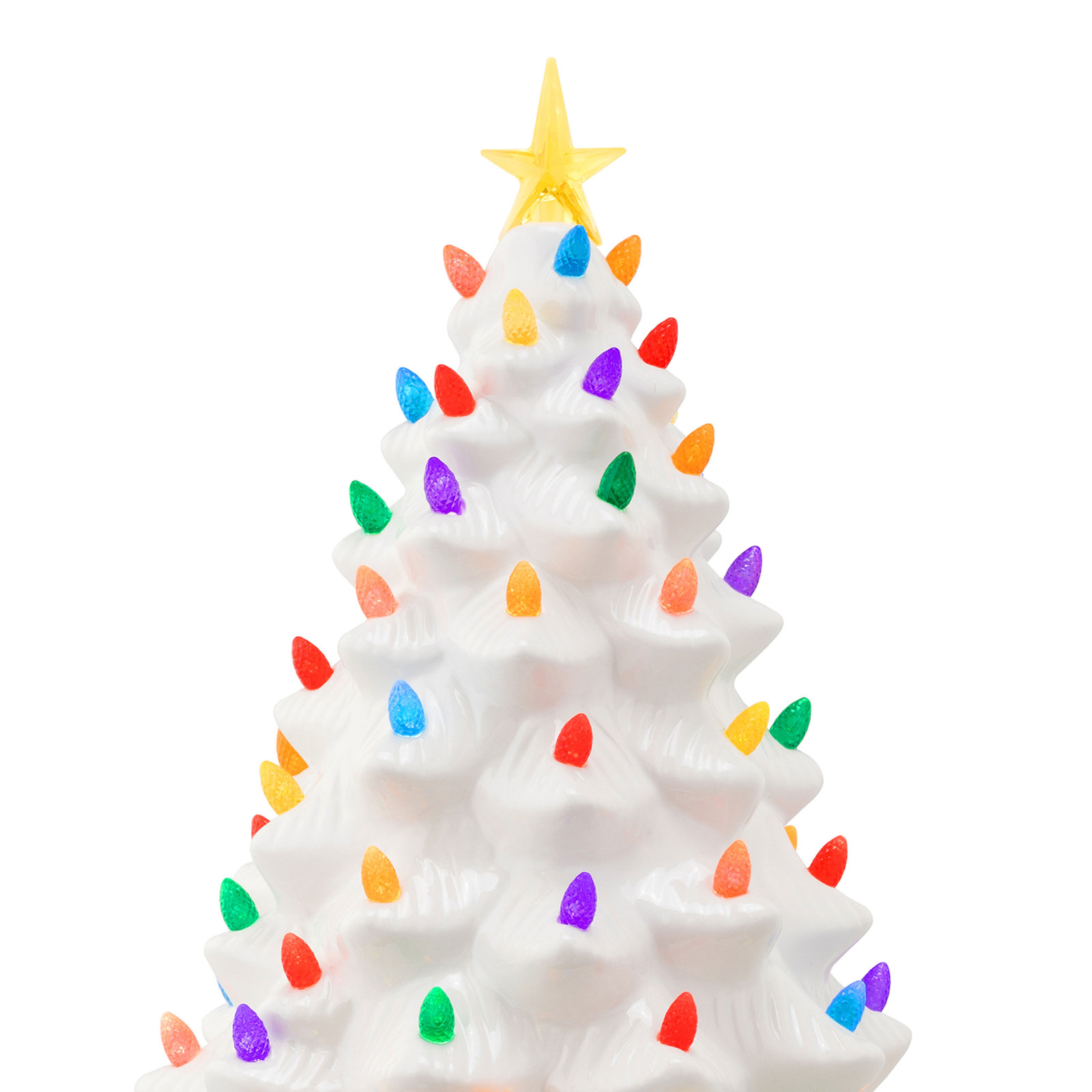 Nostalgic Ceramic Tabletop Tree, White