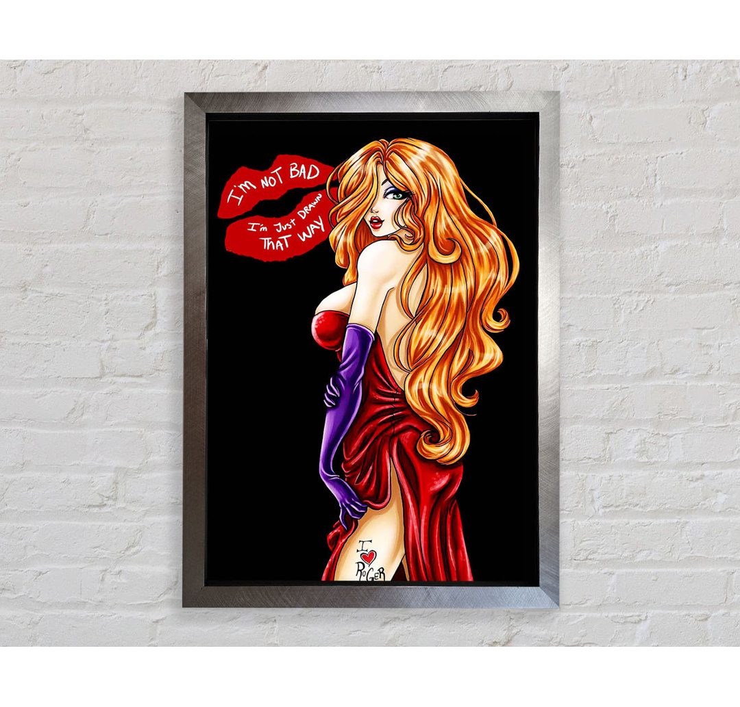 Gerahmter Kunstdruck Jessica Rabbit I Love Roger