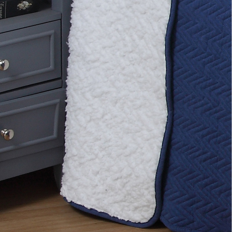 Jersey Knit Quilt, Twin Quilt, Navy